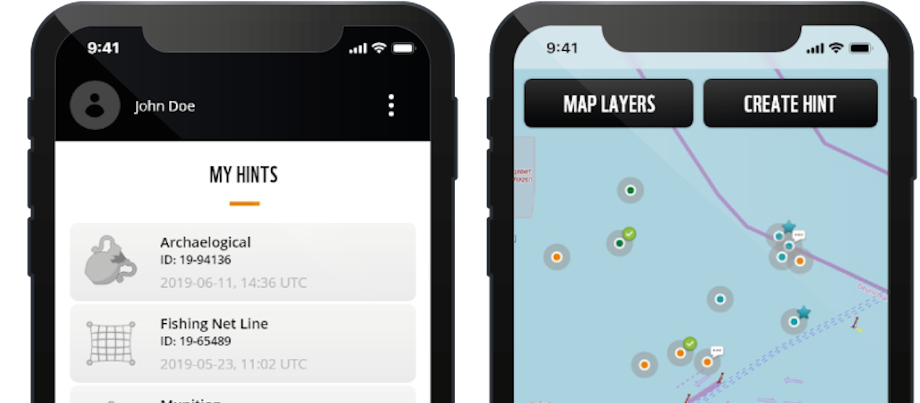New app for reporting anomalies under water