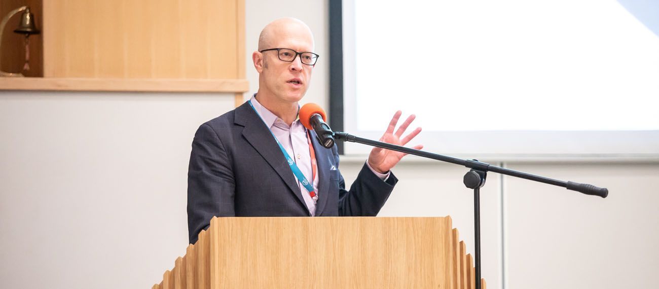 Man giving a speach