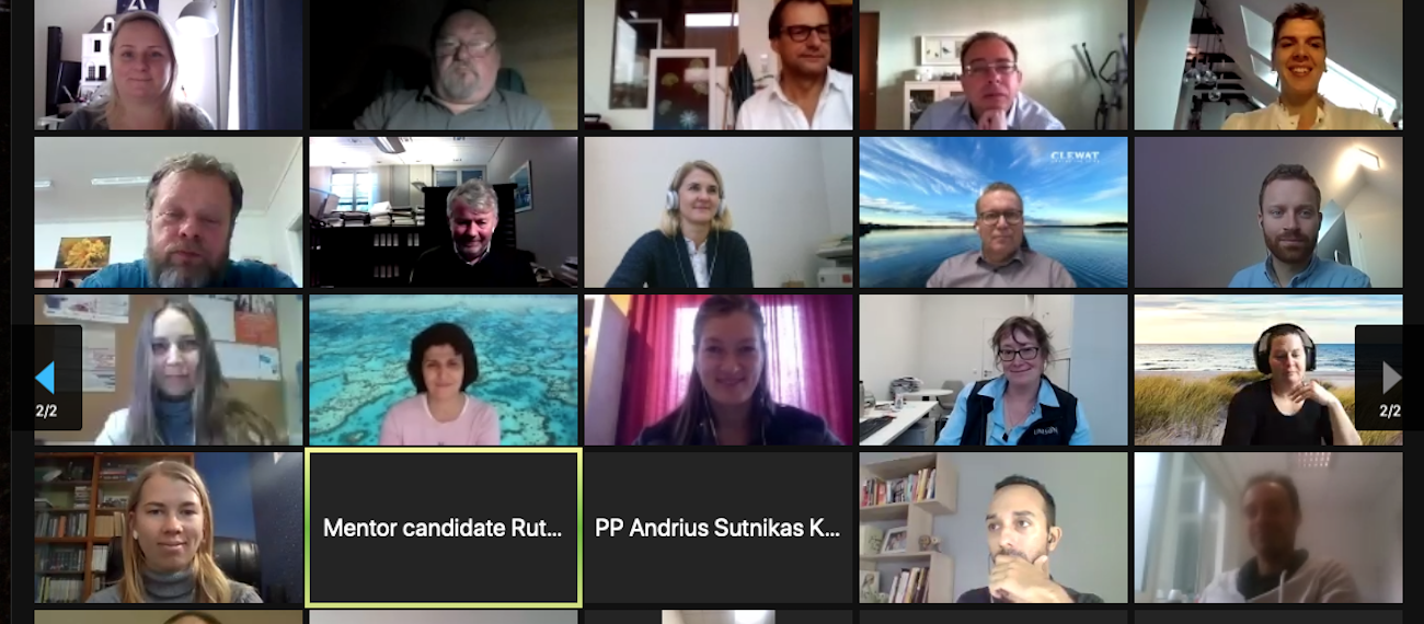 screenshot of a digital meeting with people
