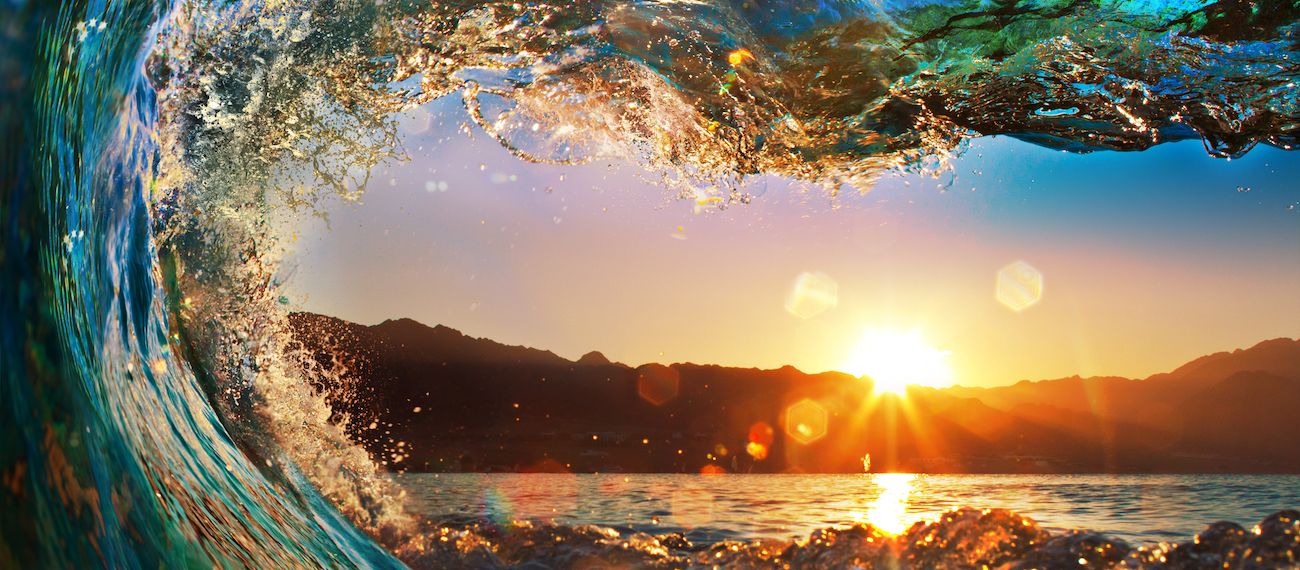 sea and sunset