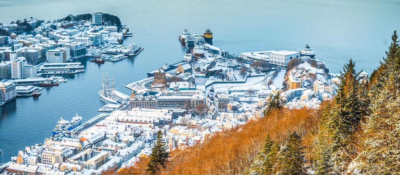 coast and buildings at sea