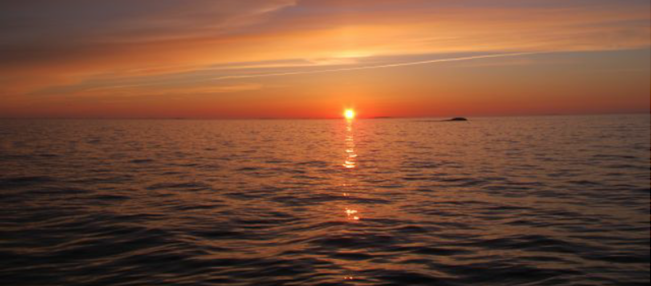 sunset at sea