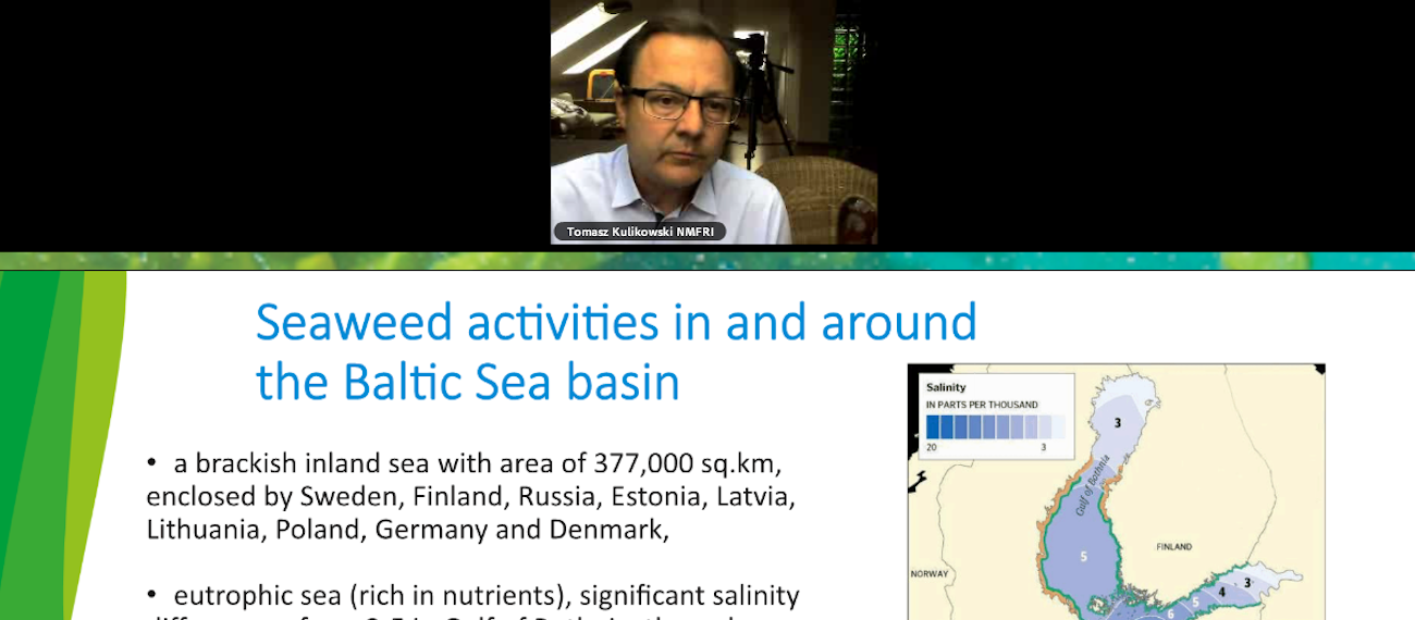 man in a webinar