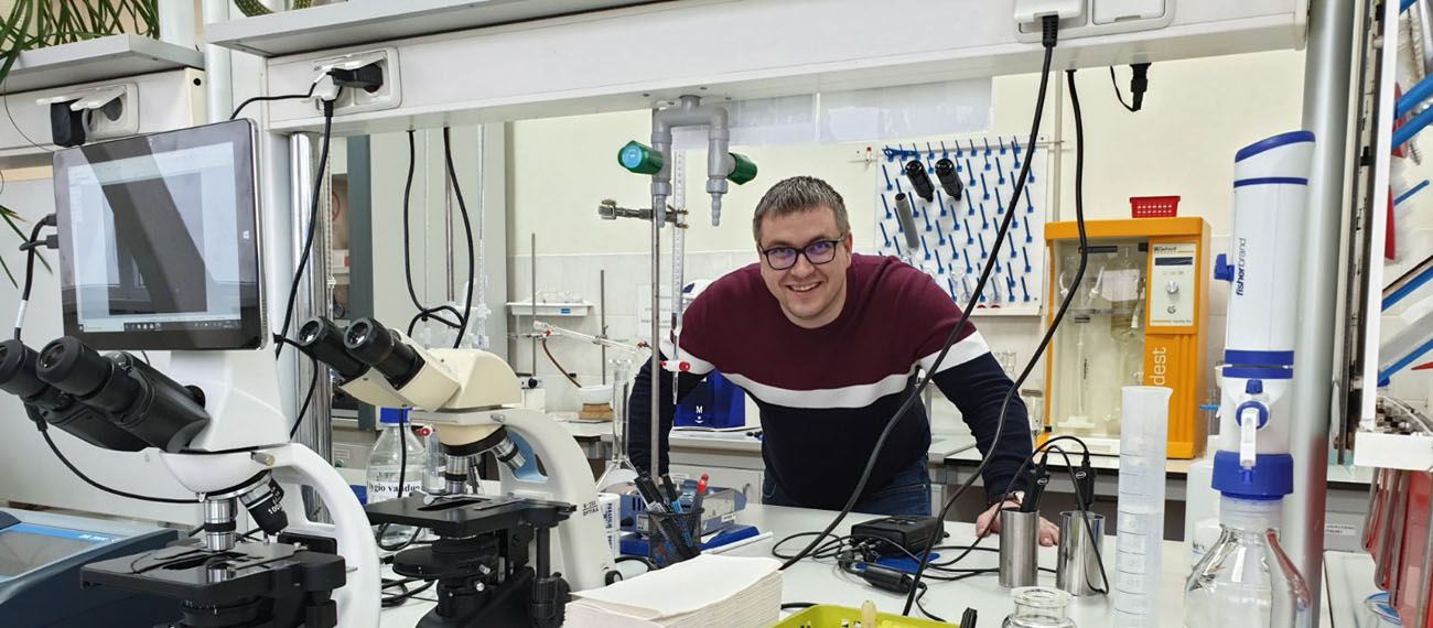 man inside a lab